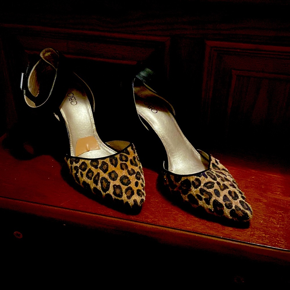 A Pair of Leopard Shoes Worn a Couple of Time’s
